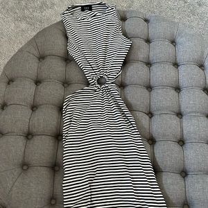 Vici stripped midi dress